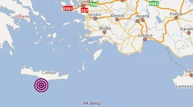 Akdeniz'de korkutan deprem!