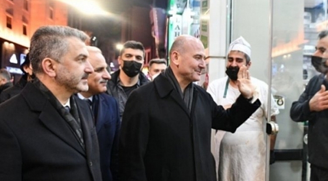 Bakan Soylu'dan esnaf ziyareti!