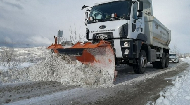 Bursa'da 55 köyün yolu kapalı