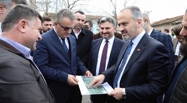 Bursa'nın yeni mezarlığına sıcak asfalt!