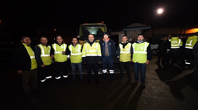 Büyükşehir'den ulaştıran ekibe moral ziyareti