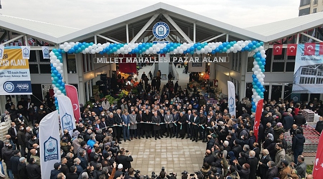 Yıldırım Millet Mahallesi modern pazar alanına kavuştu!