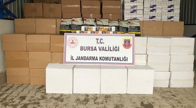 Bursa'da kaçak tütün operasyonu
