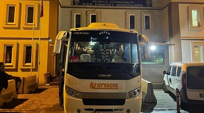 Çanakkale'de 33 göçmen yakalandı
