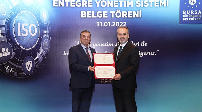 Dünyanın ilk kalite standardı belgesi Bursa'dan
