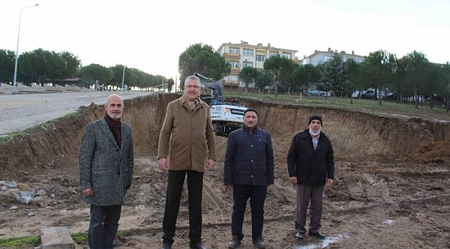 Karacabey'de bir cami inşaatı daha başladı