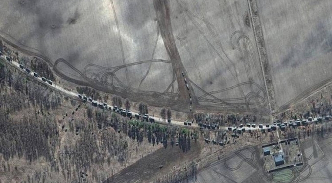 64 kilometrelik Rus konvoyu savaş düzenine geçti