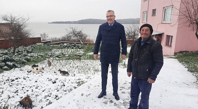 Bursa'nın simgesi karla tanıştı