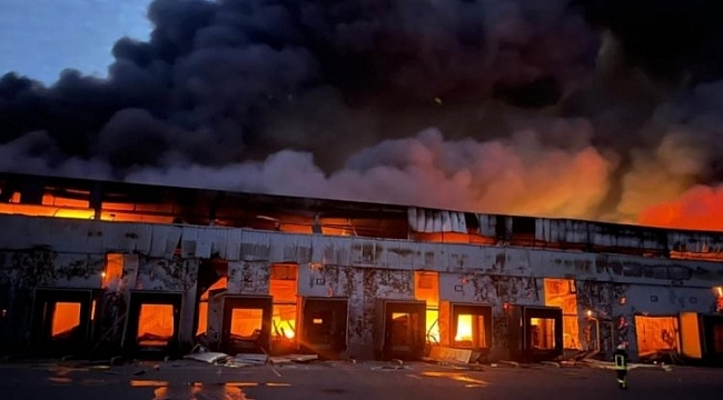 Ukrayna'da soğuk hava deposu vuruldu