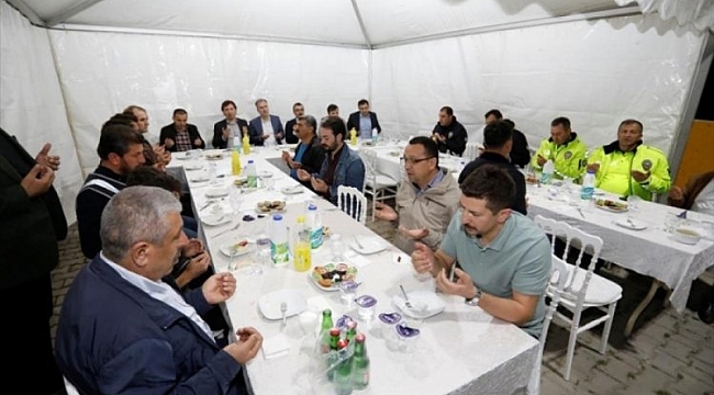 Başkan Taban polislerle iftarda bir araya geldi