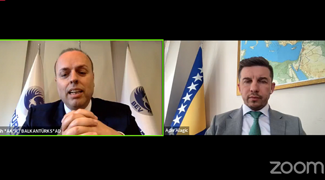 Bosna Hersek Büyükelçisi BALKANTÜRKSİAD'ın konuğu oldu