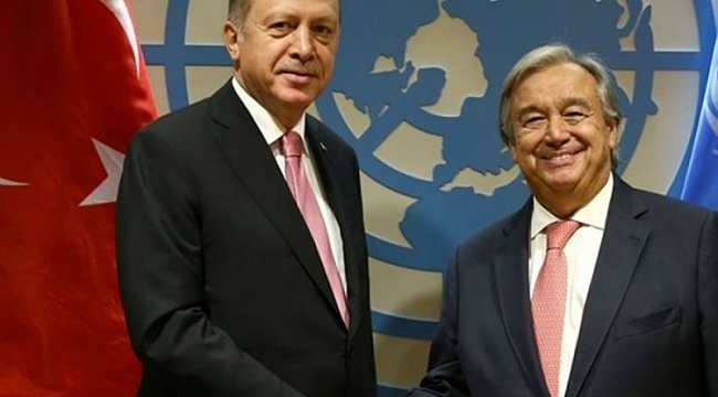 Erdoğan, Guterres'i kabul etti