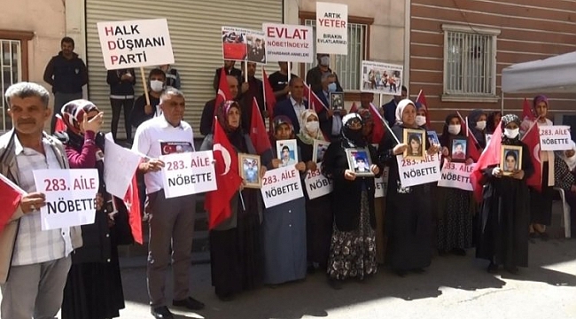 HDP önündeki evlat nöbetine aile sayısı 283 oldu