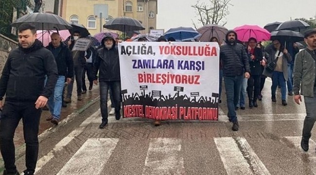Kestel'de zam protestosu