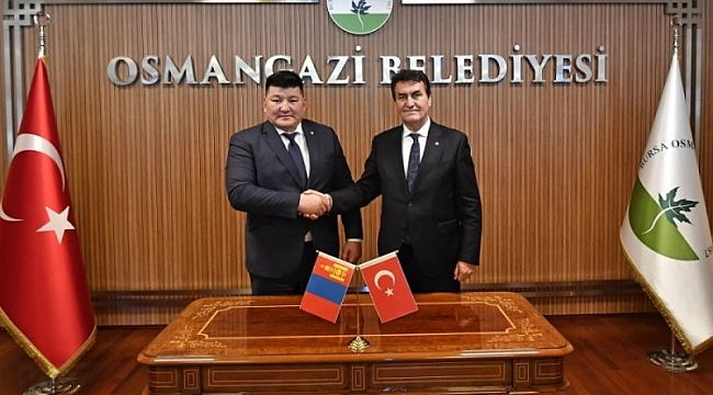 Osmangazi'nin kardeş şehri Moğolistan'dan oldu