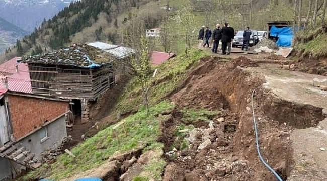 Trabzon'da heyelan tehlikesi