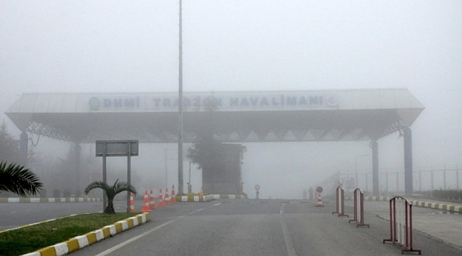 Trabzon'da uçuşlara 'sis' engeli