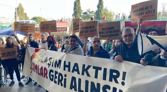 Ulaşım zammını protesto ettiler