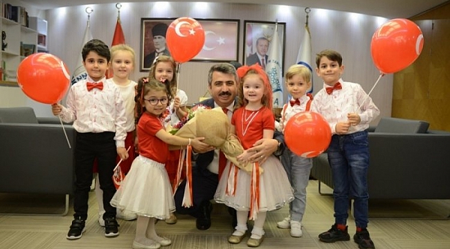 Yıldırım'da da 23 Nisan'da makam çocukların