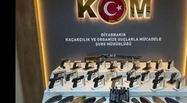 Diyarbakır'da yasa dışı silah ticareti operasyonu