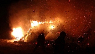 Kereste fabrikasında korkutan yangın! 