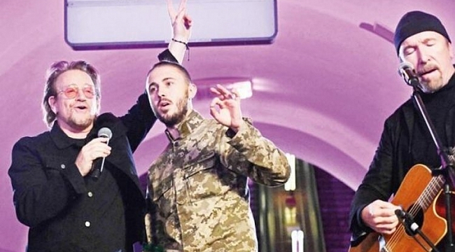 Kiev'de sığınakta konser
