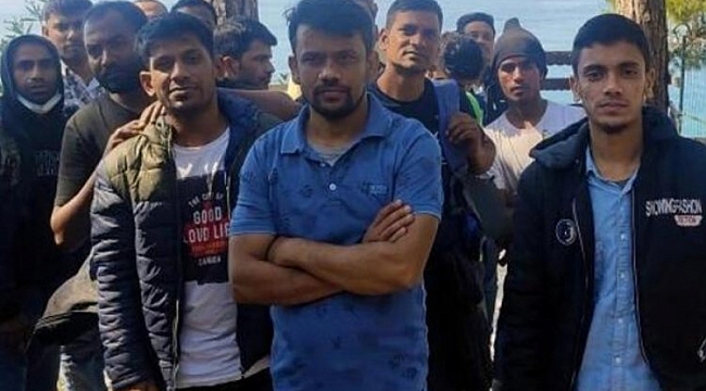 Ormanda 62 kaçak göçmen yakalandı