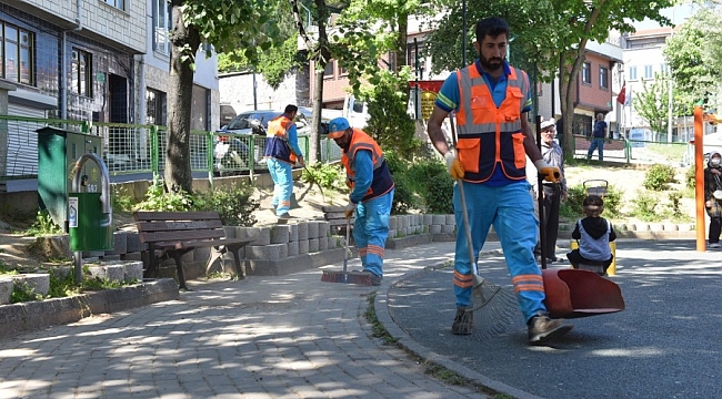 Yıldırım'ın cadde ve sokaklarında bahar temizliği