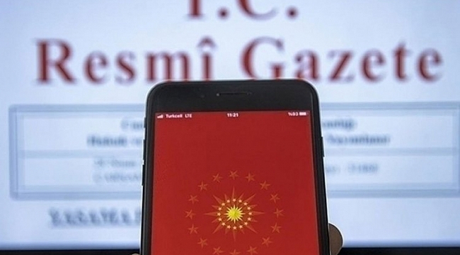 Cumhurbaşkanı kararı Resmi Gazete'de