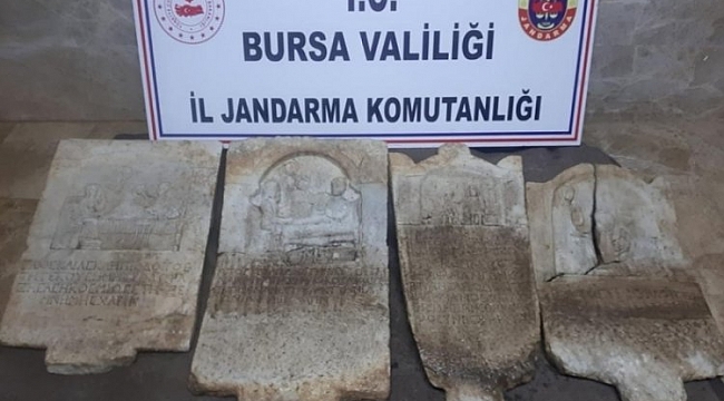Kestel'de jandarmadan tarihi eser operasyonu