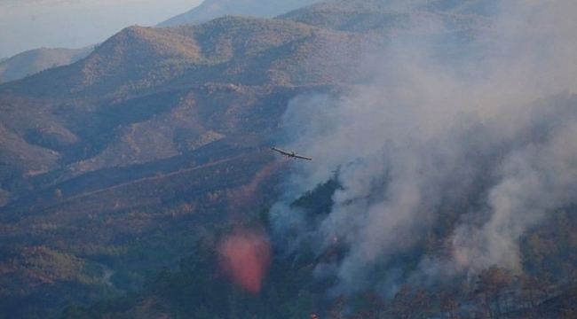 Marmaris'te Alevler katı atık tesisini tehdit ediyor