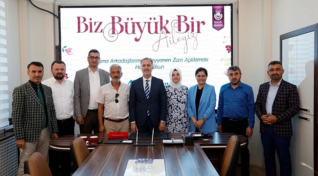 Başkan Taban'dan personele zam müjdesi