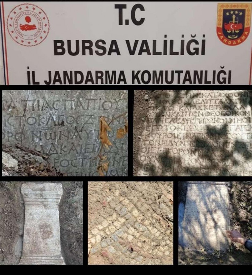 Bursa'da jandarmadan tarihi eser operasyonu