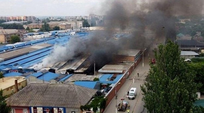 Rus güçlerinin saldırısında pazar yeri vuruldu