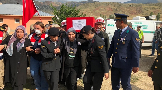 Şehit Uzman Çavuş, son yolculuğuna uğurlandı