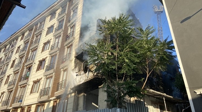 Şişli'de korkutan yangın