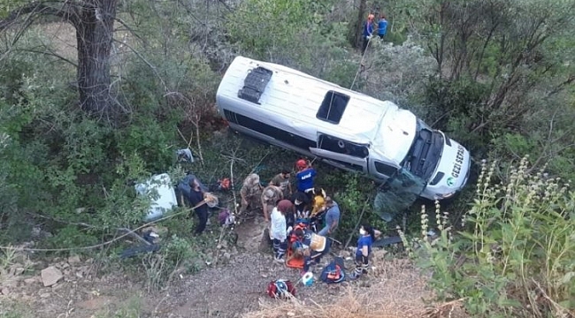 Tunceli'de feci kaza