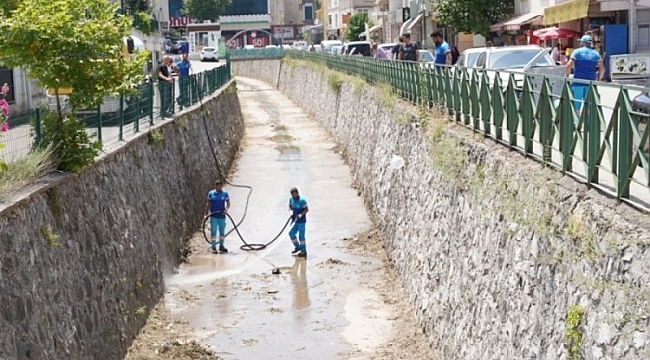 Yıldırım'da kanal temizliği