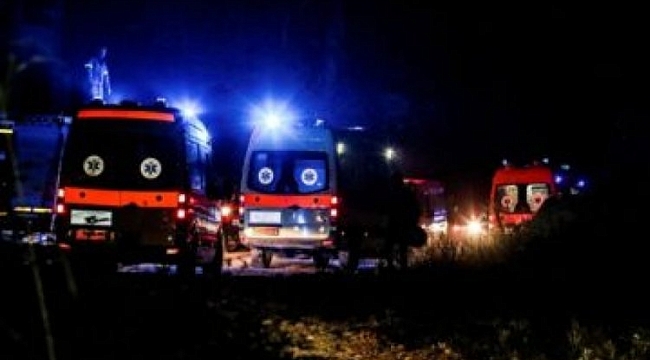 Yunanistan'da Ukrayna'ya ait kargo uçağı düştü