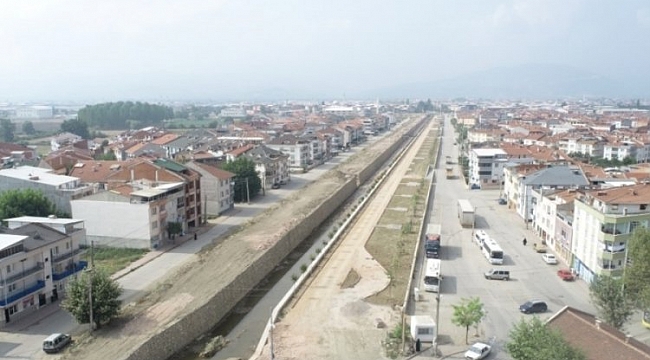Kanal İnegöl yeşilleniyor