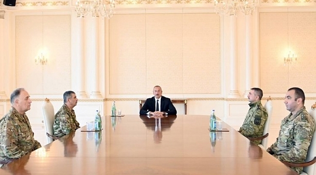 Aliyev, komutanlarla Ermenistan'ın provakasyonlarını görüştü