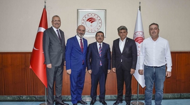 Başkan Özkan'dan Bakan Yardımcısı Pakdil ile görüşme