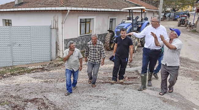 Başkan Özkan kırsal mahallelerde incelemelerde bulundu