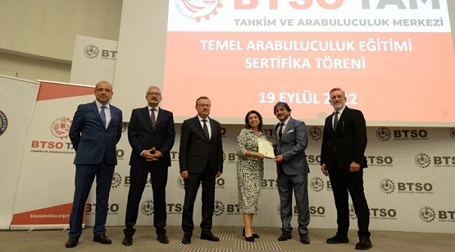 BTSO'dan yeni arabulucuların yetişmesine destek