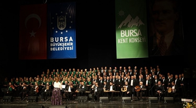 Bursa'da şehir korosu konseri düzenlendi