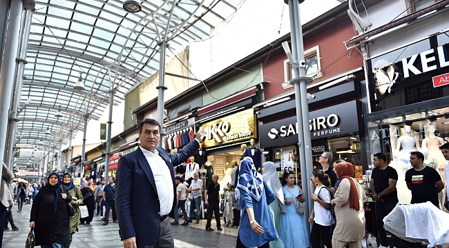 Bursa'nın tarihi çarşılarına Osmangazi eli değdi