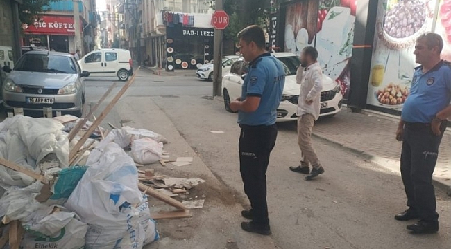 Gemlik'te inşaat atıklarına sıkı denetim