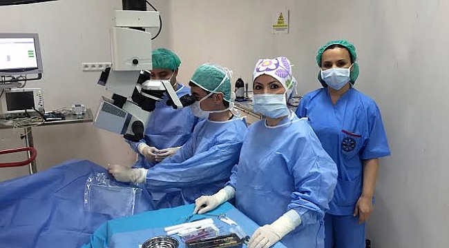 UÜ'da göz tansiyonu tedavisinde yeni yöntem