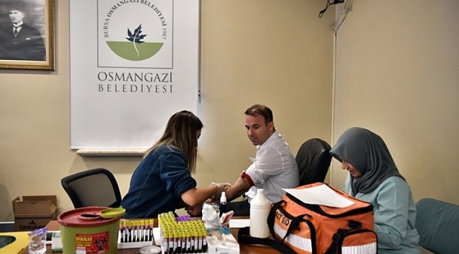 Osmangazi Belediyesi personeline sağlık taraması