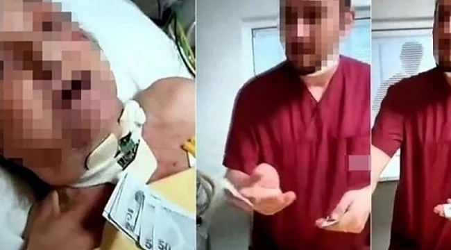 Vicdansızlar! Hastanede skandal görüntüler